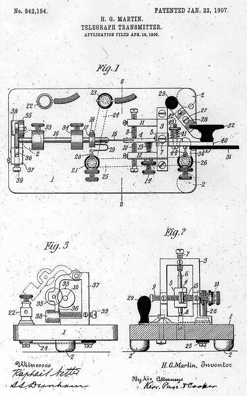 H.G. Martin Patent #842154